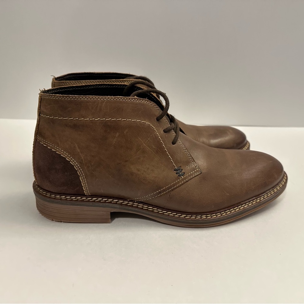 Structure Lionel Men's Leather Chukka Boots in Brown Size 9.5 - Picture 2 of 12